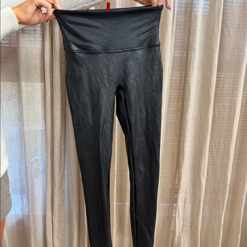 SPANX (4 pair) faux leather leggings bundle